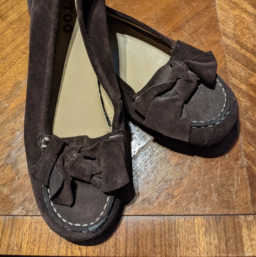 Me Too Suede Bowtie Flats